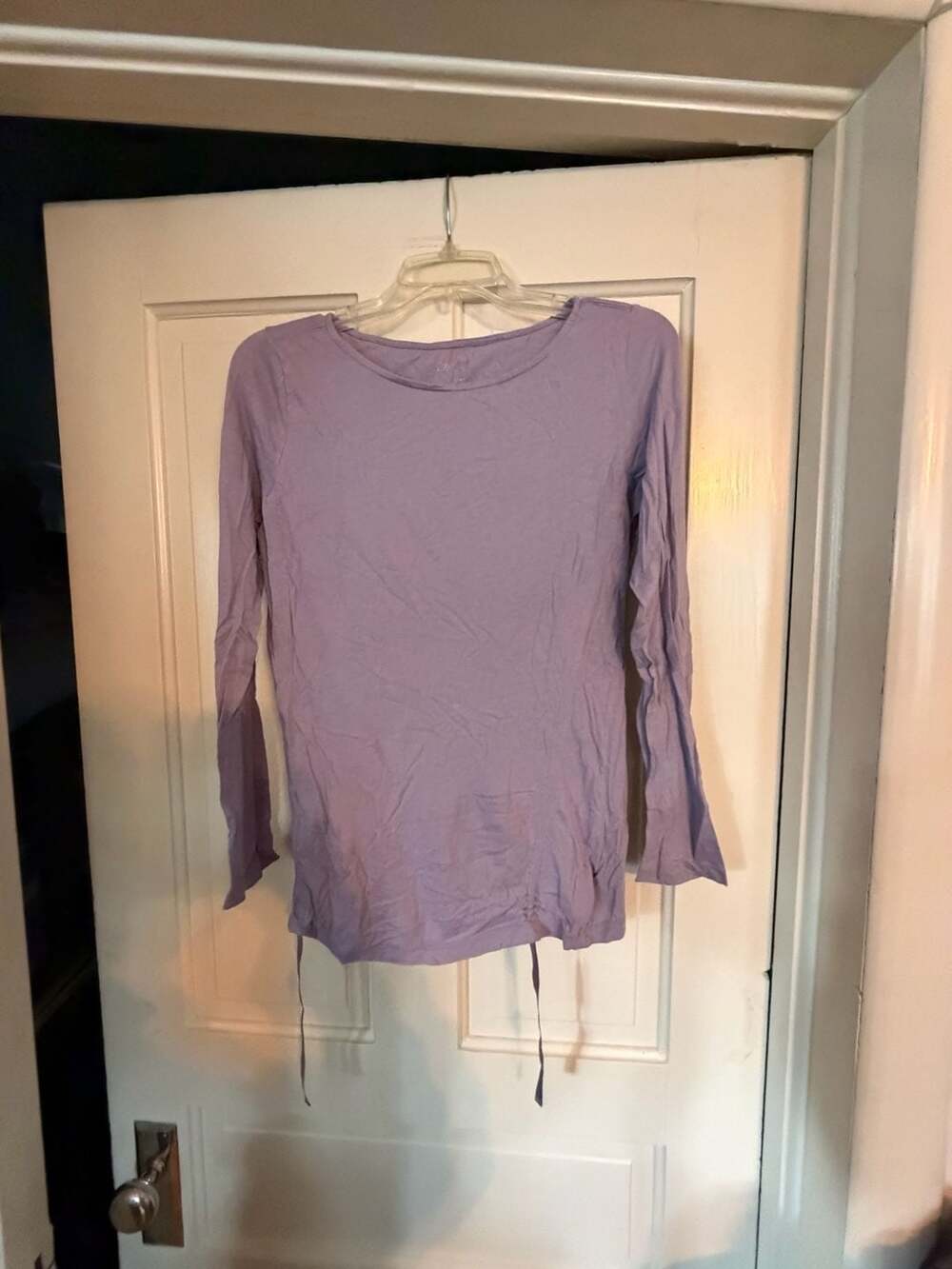 Calvin Klein Performance Long Sleeve Jersey Top Size L Lavender